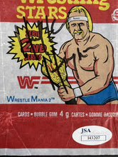 Load image into Gallery viewer, Hulk Hogan Autographed 1986 O-Pee-Chee WWF WWE Wax Pack Wrapper Wrestling JSA