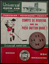Load image into Gallery viewer, 1957 Quebec Colisee Playoff Hockey Program Edinburgh Trophy Series Game 6 Aces