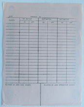 Load image into Gallery viewer, Circa 1960 International Hockey Clinic Moose Jaw Scoresheet Hall Shero Kelly