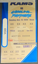 Load image into Gallery viewer, 1999 St. Louis Rams Full Promo Season Ticket Book Kurt Warner 1st Start NFL