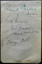 Load image into Gallery viewer, 1930s Vintage Signed NHL Hockey King Clancy Frank Calder 8 Others Autographed