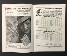 Load image into Gallery viewer, 1935 Canadian American Hockey League Program Boston Cubs Vs Quebec Beaver