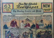 Load image into Gallery viewer, 1947 Vintage Joe Palooka Full Page Comic Evansville Indiana Newspaper Boxing
