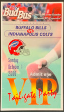 Load image into Gallery viewer, 2000 NFL Football Ticket + 2 Bud Bus VIP Passes Buffalo Bills vs Indianapolis