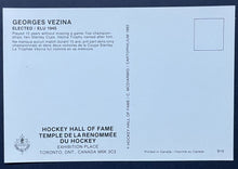 Load image into Gallery viewer, 1983 Georges Vezina Original Carleton McDiarmid Portrait HOF Postcard Artwork