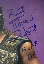 Load image into Gallery viewer, Bret Hitman Hart Autographed WWE WWF Wrestling Photo HOF 06 Signed JSA