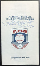 Load image into Gallery viewer, 1994 Phil Rizzuto HOF Signed Baseball Hall Of Fame Members Booklet MLB