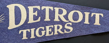 Load image into Gallery viewer, c1940's Detroit Tigers Full Size Vintage MLB Baseball Stadium Pennant 26"