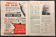 Load image into Gallery viewer, 1958 Scottish Cup Final Soccer Program Clyde Vs Hibernian Hamden Park Football