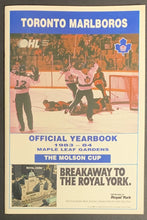Load image into Gallery viewer, 1983-84 Toronto Marlboros OHL Hockey Yearbook + Scorecard Many Future NHLers