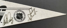 Load image into Gallery viewer, 1990s Signed Vintage NHL Tampa Bay Lightning Autographed Pennant Rob Ramage