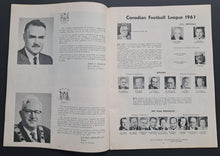 Load image into Gallery viewer, 1961 Grey Cup Program CFL Football Exhibition Stadium Hamilton vs Winnipeg