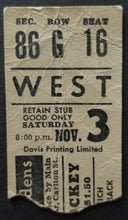 Load image into Gallery viewer, 1962 Maple Leaf Gardens Hockey Ticket Stub Toronto Maple Leafs Detroit Red Wings