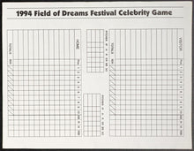 Load image into Gallery viewer, 1994 Field Of Dreams Festival Program With Scorecard MLB Fleetwood Mac