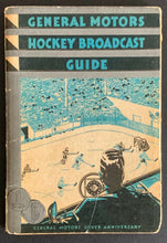 Load image into Gallery viewer, 1933-34 General Motors Hockey Broadcast Guide Maple Leafs / Maroons Version