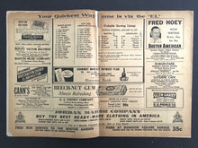 Load image into Gallery viewer, 1937 Boston Garden NHL Sports Program New York Americans vs Boston Bruins Hockey