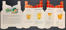 Load image into Gallery viewer, Vintage Gilbey's Whisky Advertisement 8 Page Fold Out w/ Scotch Drink Recipes