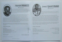 Load image into Gallery viewer, 2001 29th Canadian Football Hall Of Fame Induction Dinner Program Warren Moon