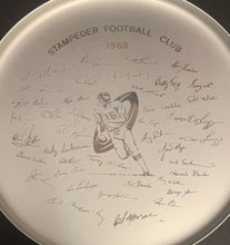 Load image into Gallery viewer, 1969 Calgary Stampeders CFL Fotball Boosters Dinner Gift Facsimile Signed