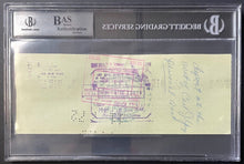 Load image into Gallery viewer, Rod Serling Autographed Signed Cheque Beckett Slabbed Authenticated Vintage