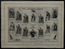Load image into Gallery viewer, 1932-33 Moncton Hawks Allan Cup Champions Team Photo Hockey Vintage