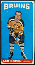 Load image into Gallery viewer, 1964-65 Vintage Boston Bruins Leo Boivin Topps Tallboy NHL Hockey Card