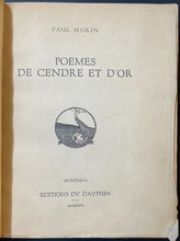 Load image into Gallery viewer, 1922 Hardcover Book Of French Poems Signed Twice By Author Paul Moriin Vintage
