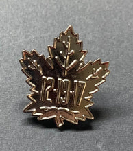 Load image into Gallery viewer, 2017 Toronto Maple Leafs 100th Anniversary Game Pinback NHL Hockey Sports