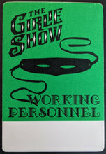 Load image into Gallery viewer, 1993 Madonna Girlie Show Concert Working Personnel Access Pass Music Vintage