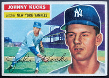 Load image into Gallery viewer, 1956 Topps Baseball Johnny Kucks #88 New York Yankees MLB Card Vintage