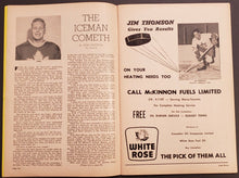 Load image into Gallery viewer, 1957 Maple Leaf Gardens OHA Junior A Program Ottawa Junior Canadiens v Marlboros