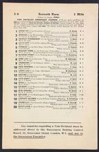 Load image into Gallery viewer, 08/03/1948 Ripon Race Course Horse Thoroughbred Program In England Unscored
