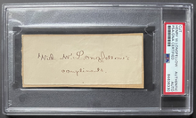 Load image into Gallery viewer, Henry W. Longfellow Poet / Educator Autographed Signed Cut Slip PSA/DNA Auth