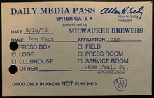 Load image into Gallery viewer, 1970s Vintage MLB Baseball 5 Press Passes Toronto Blue Jays Broadcaster Lou Cauz