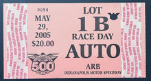 Load image into Gallery viewer, 1997 Indy 500 Ticket + Parking Pass Indianapolis IndyCar Racing Buddy Rice VTG
