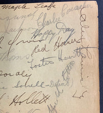 Load image into Gallery viewer, 1933-34 Toronto Maple Leafs Team Signed Sheet x16 Autographed Conacher JSA NHL