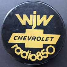 Load image into Gallery viewer, 1976 Cleveland Barons Radio Station Promotional Hockey Puck Vintage NHL