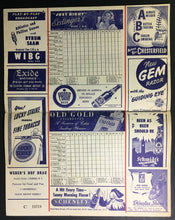 Load image into Gallery viewer, 1947 Shibe Park MLB Baseball Program Philadelphia Phillies v Pittsburgh Pirates
