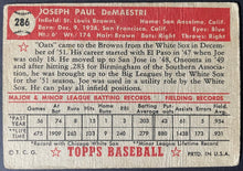 Load image into Gallery viewer, 1952 Topps Baseball #286 Joe De Maestri MLB Card St Louis Browns 5th Series