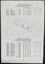 Load image into Gallery viewer, Tim Horton Autographed Signed Media Guide Page Toronto Maple Leafs NHL LOA JSA