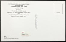 Load image into Gallery viewer, 1984 Frank Thomas Autographed MLB Baseball Signed HOF Plaque Postcard JSA