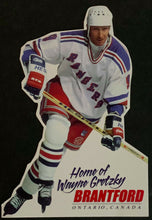 Load image into Gallery viewer, 1990's Home Of Wayne Gretzky Brantford Unused Die Cut Postcard Vintage NHL