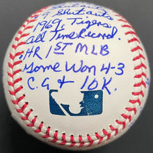Load image into Gallery viewer, Denny McClain Autographed Inscribed MLB Baseball Detroit Tigers JSA Signed
