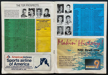 Load image into Gallery viewer, 1989 Vintage NHL Hockey Entry Draft Program Mats Sundin Quebec Nordiques