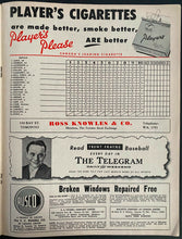 Load image into Gallery viewer, 1952 Toronto Maple Leafs International League Baseball Program vs Buffalo Bisons