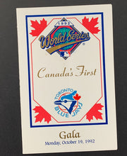 Load image into Gallery viewer, 1992 World Series Gala Invite + Program Autographed Tommy Lasorda MLB Signed VTG