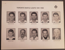 Load image into Gallery viewer, 1991 - 1992 NHL Toronto Maple Leafs Team Issued Photo Set Peter Zezel Todd Gill