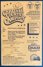 Load image into Gallery viewer, 1989 Handbill + Unused Ticket 3 Day Country Music Festival Courtcliffe Park