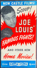 Load image into Gallery viewer, 1943 Castle Films Joe Louis Famous Fights + New Home Movies Fold-Out Brochure