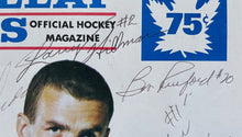 Load image into Gallery viewer, 1967 Stanley Cup Finals Game 6 Autographed Signed Program Toronto Maple Leafs